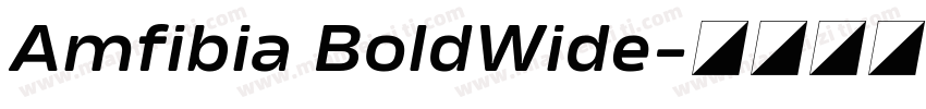 Amfibia BoldWide字体转换